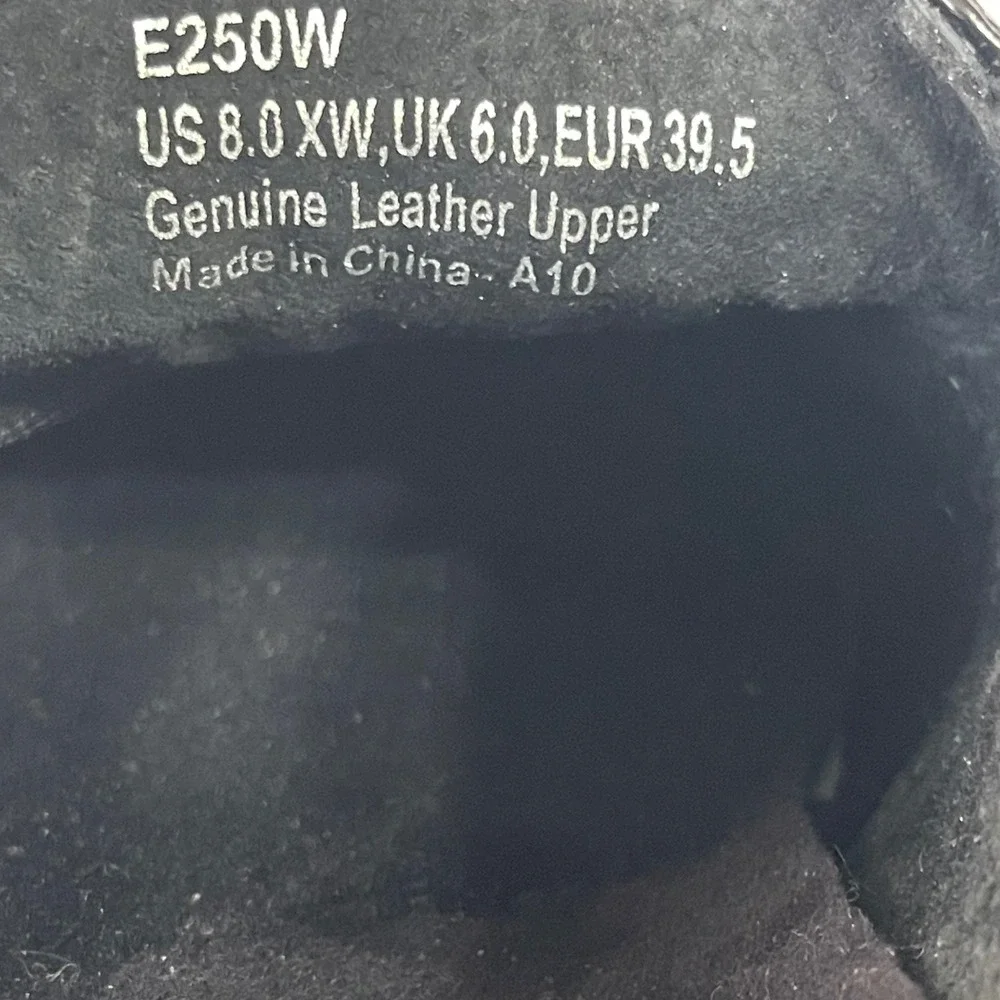 Aetrex E250W Loafers Womens 8 XW Black Croc Leather Bit Detail Comfort Shoes